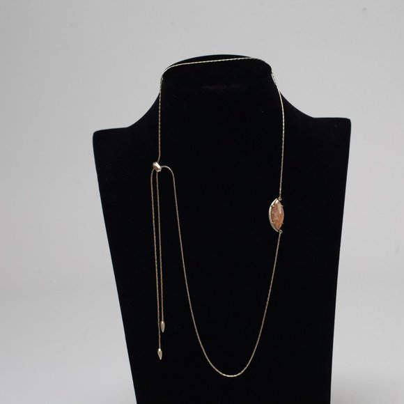 Kendra Scott Jewelry - Kendra Scott Gold-Plate Adjustable Slider Chain Necklace with Stone and …
